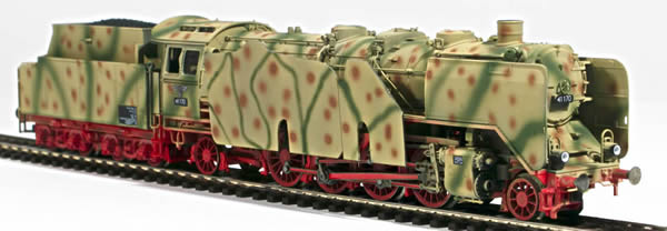 REI Models 413271SAC - German Steam Locomotive BR 41 of the DRB WWII Summer Ambush Camo (SOUND)